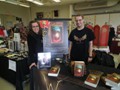 With artist Toni Caldarone (www.stonesbytoni.com) - at Winter Artfest, Neilson Park Creative Centre, Etobicoke, Ontario